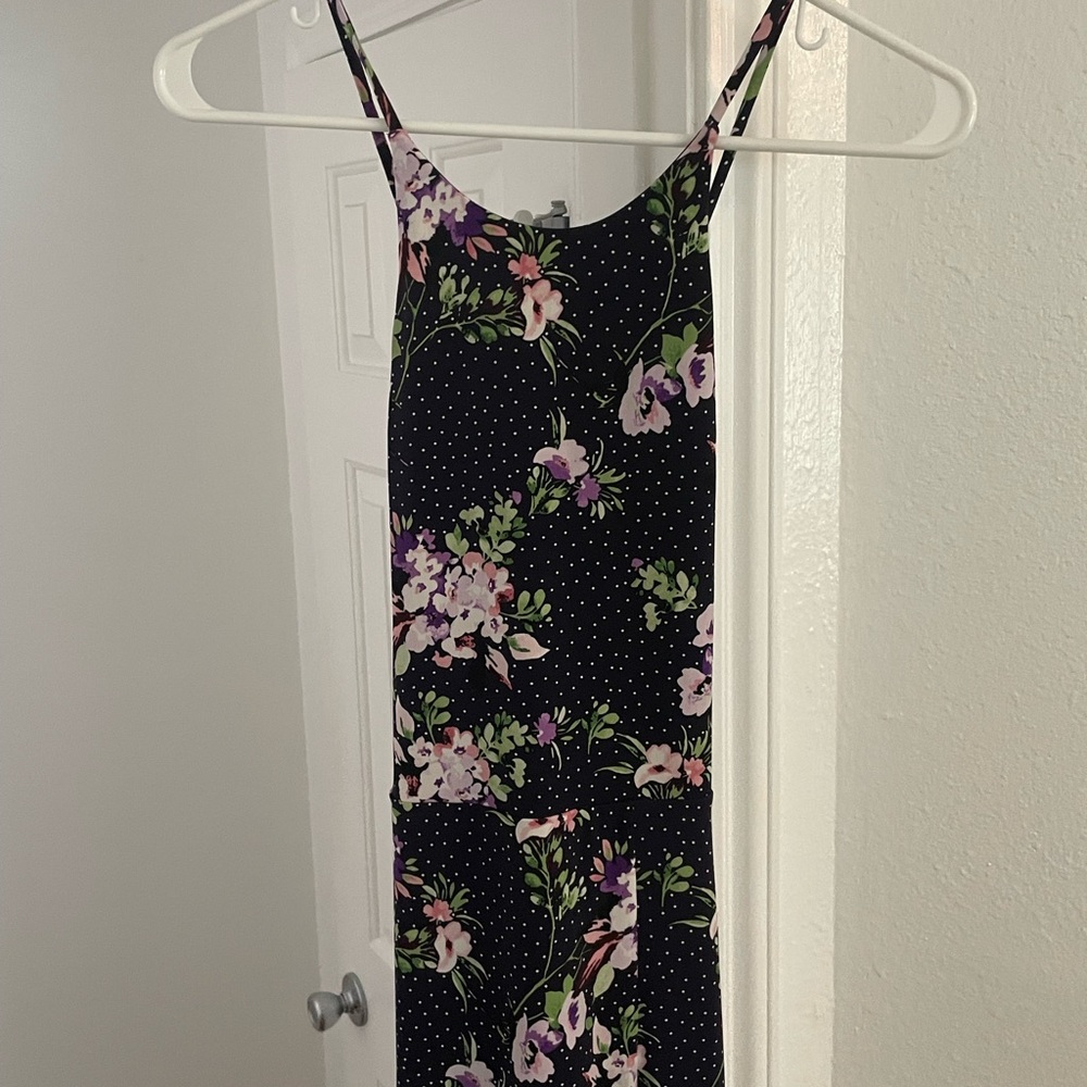 Floral Black Dress